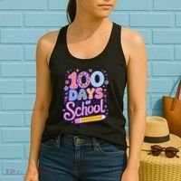 Cute 100 Days Of School Women's Tank Top thumb 2