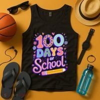 Cute 100 Days Of School Tank Top thumb 4
