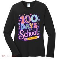 Cute 100 Days Of School Women's Long Sleeve Shirt thumb 0