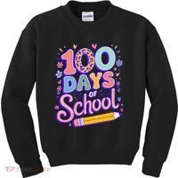 Cute 100 Days Of School Kids Sweatshirt thumb 0