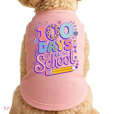 Cute 100 Days Of School Doggie Tank