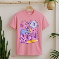 Cute 100 Days Of School T-Shirt thumb 2