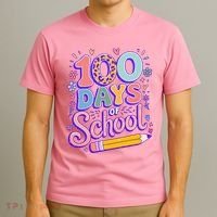 Cute 100 Days Of School T-Shirt thumb 3