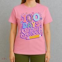 Cute 100 Days Of School T-Shirt thumb 4