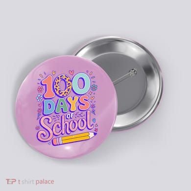 Cute 100 Days Of School Button
