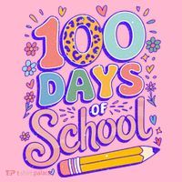 Cute 100 Days Of School Mousepad thumb 1