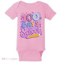 Cute 100 Days Of School Baby Bodysuit thumb 0
