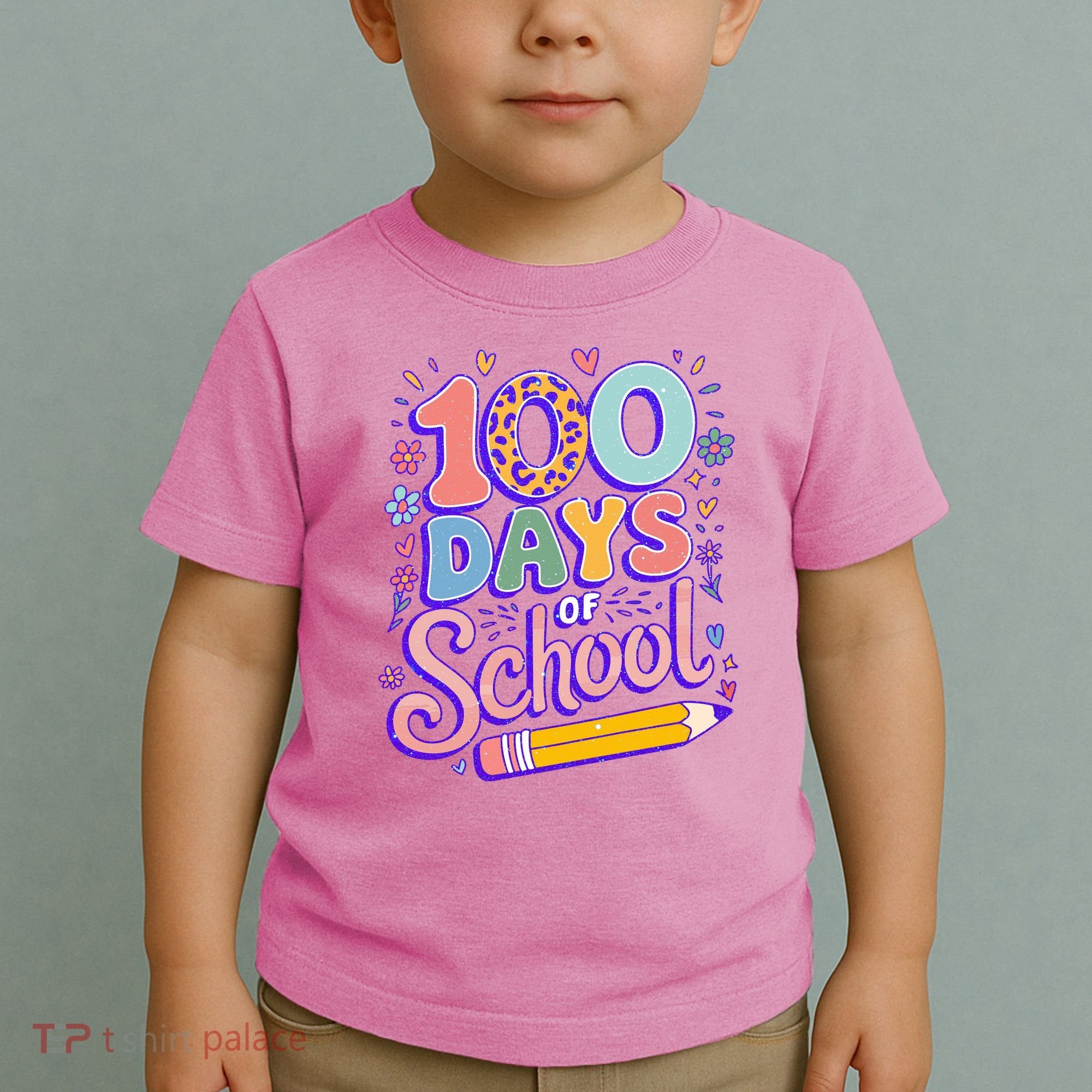 Cute 100 Days Of School Toddler T-Shirt
