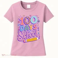 Cute 100 Days Of School Women's T-Shirt thumb 0