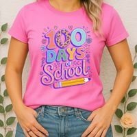 Cute 100 Days Of School Women's T-Shirt thumb 2