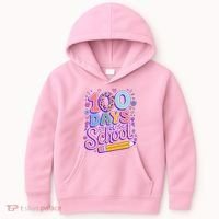 Cute 100 Days Of School Kids Hoodie thumb 0