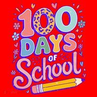 Cute 100 Days Of School Santa Hat thumb 1