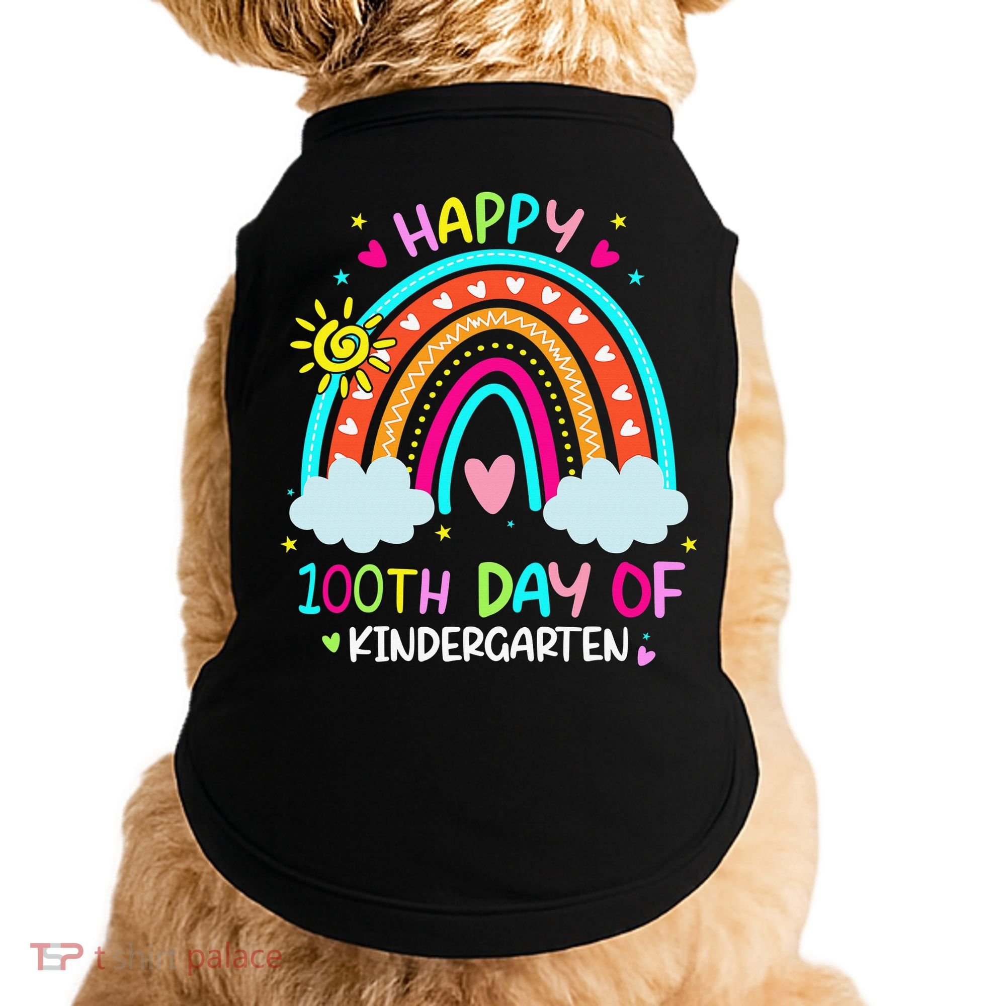 Cute 100th Day Of Kindergarten 100 Days Smarter Doggie Tank