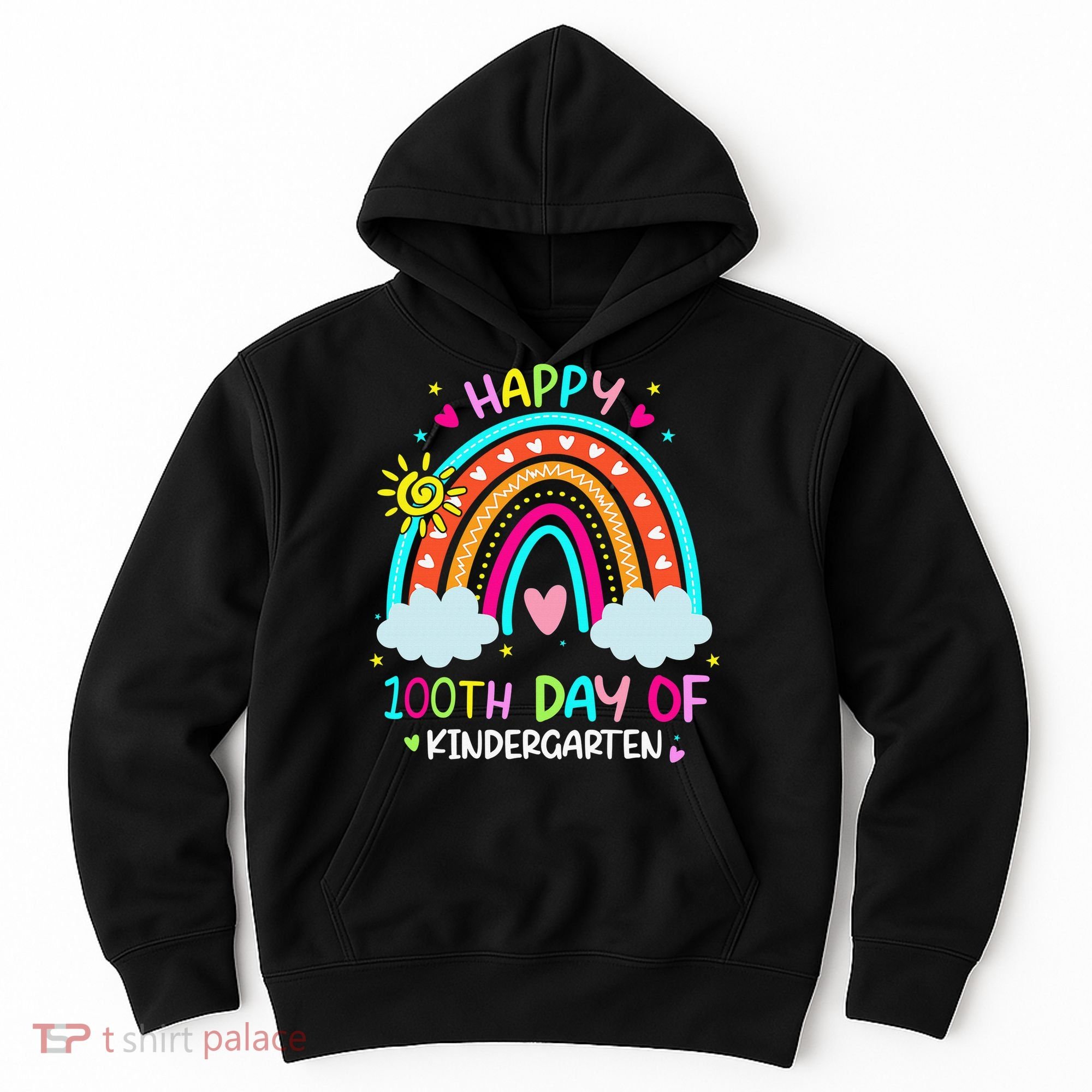 Cute 100th Day Of Kindergarten 100 Days Smarter Hoodie