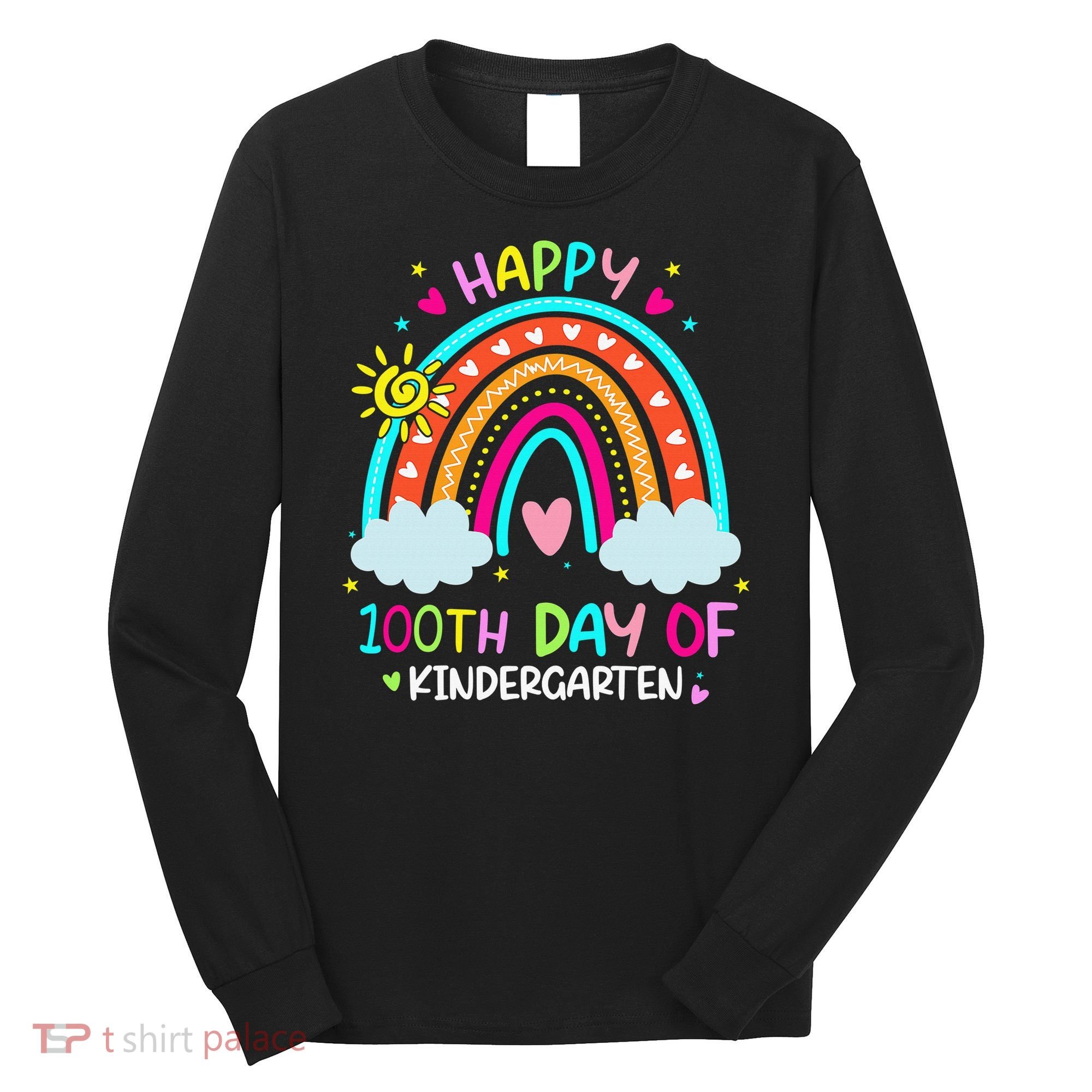 Cute 100th Day Of Kindergarten 100 Days Smarter Long Sleeve Shirt