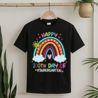 Cute 100th Day Of Kindergarten 100 Days Smarter T-Shirt thumb 2