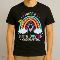 Cute 100th Day Of Kindergarten 100 Days Smarter T-Shirt thumb 3
