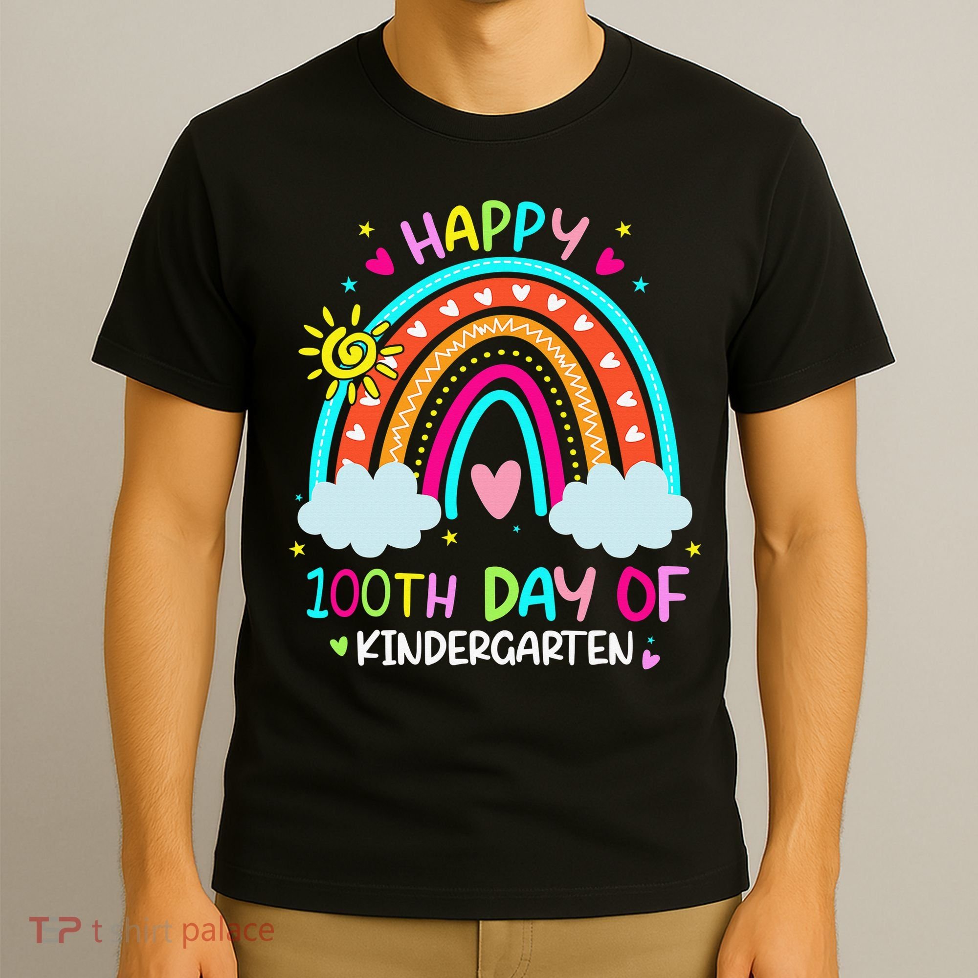 Cute 100th Day Of Kindergarten 100 Days Smarter T-Shirt