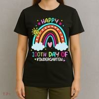 Cute 100th Day Of Kindergarten 100 Days Smarter T-Shirt thumb 4