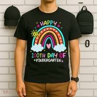 Cute 100th Day Of Kindergarten 100 Days Smarter T-Shirt thumb 6