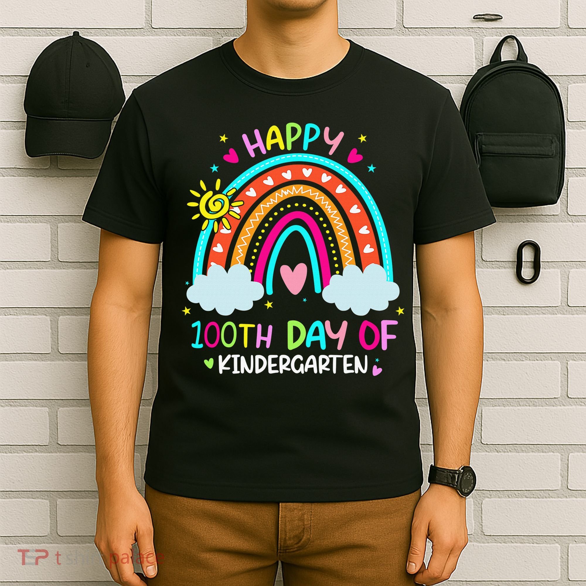 Cute 100th Day Of Kindergarten 100 Days Smarter T-Shirt