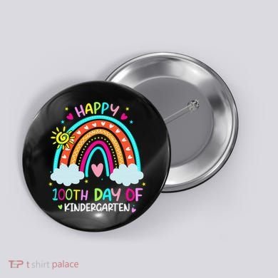 Cute 100th Day Of Kindergarten 100 Days Smarter Button