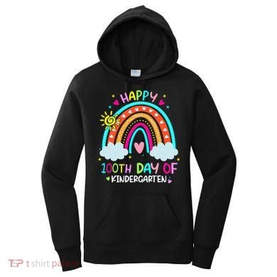 Cute 100th Day Of Kindergarten 100 Days Smarter Women's Hoodie