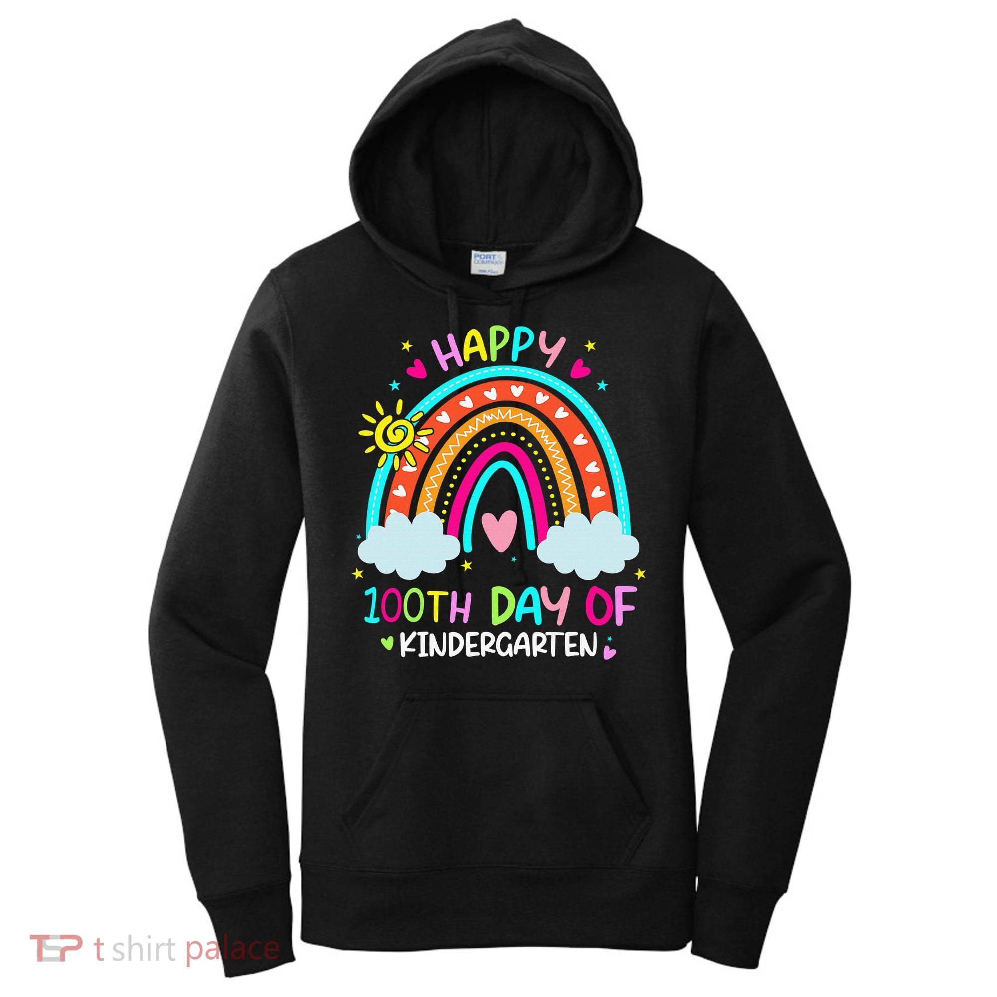Cute 100th Day Of Kindergarten 100 Days Smarter Women's Hoodie