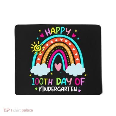 Cute 100th Day Of Kindergarten 100 Days Smarter Mousepad