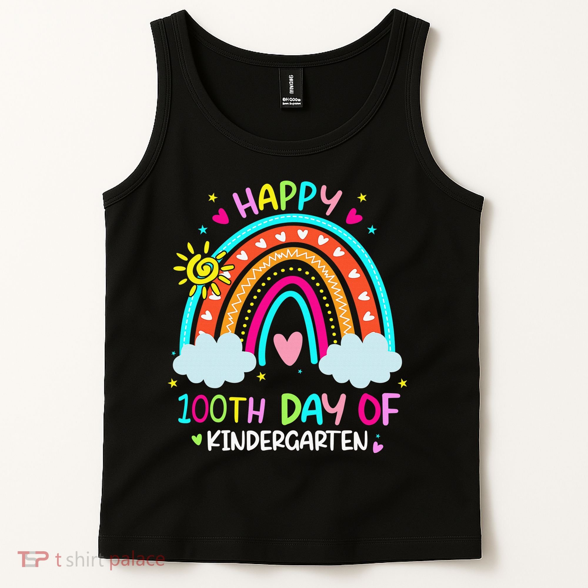 Cute 100th Day Of Kindergarten 100 Days Smarter Tank Top