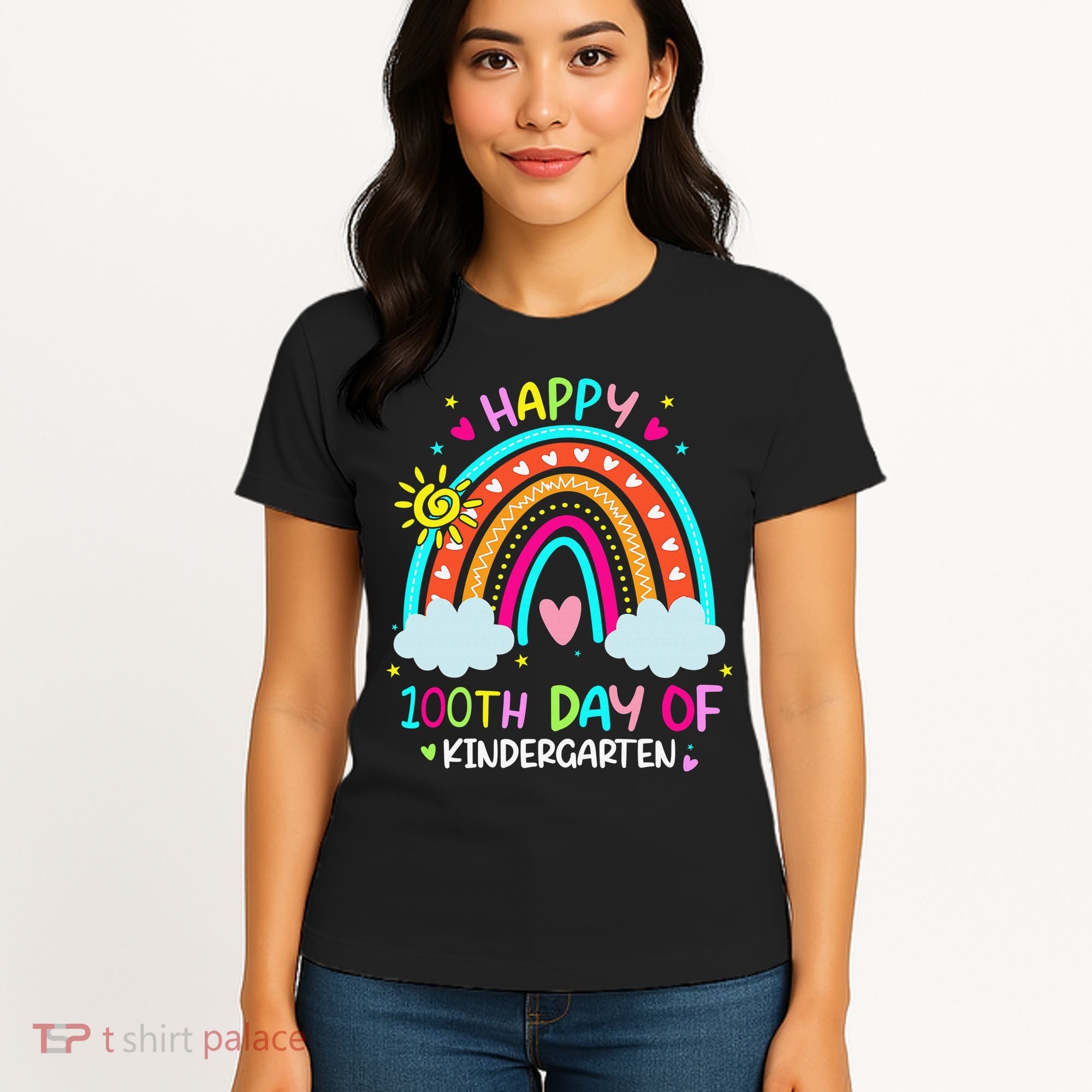 Cute 100th Day Of Kindergarten 100 Days Smarter Women's T-Shirt
