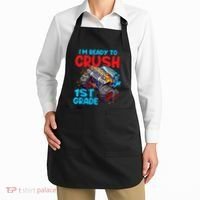 Crush 1st Grade Monster Truck Kids Back To School Apron thumb 2