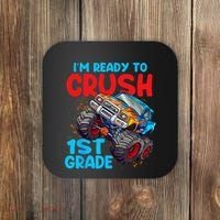 Crush 1st Grade Monster Truck Kids Back To School Coaster thumb 0