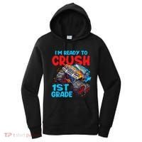 Crush 1st Grade Monster Truck Kids Back To School Women's Hoodie thumb 0