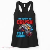 Crush 1st Grade Monster Truck Kids Back To School Women's Tank Top thumb 0