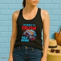 Crush 1st Grade Monster Truck Kids Back To School Women's Tank Top thumb 2