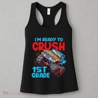 Crush 1st Grade Monster Truck Kids Back To School Women's Tank Top thumb 3
