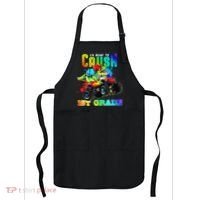 Crush 1st Grade Dinosaur Monster Truck Back to School Apron thumb 0