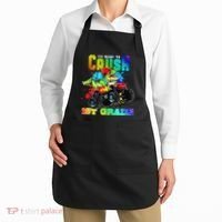 Crush 1st Grade Dinosaur Monster Truck Back to School Apron thumb 2