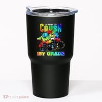 Crush 1st Grade Dinosaur Monster Truck Back to School Tumbler thumb 0