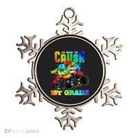 Crush 1st Grade Dinosaur Monster Truck Back to School Ornament thumb 0