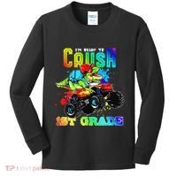 Crush 1st Grade Dinosaur Monster Truck Back to School Kids Long Sleeve Shirt thumb 0