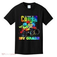 Crush 1st Grade Dinosaur Monster Truck Back to School Kids T-Shirt thumb 0