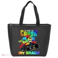 Crush 1st Grade Dinosaur Monster Truck Back to School Tote Bag thumb 0