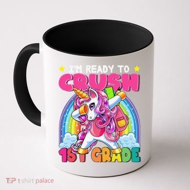 Crush 1st Grade Dabbing Unicorn Back To School Gift Coffee Mug