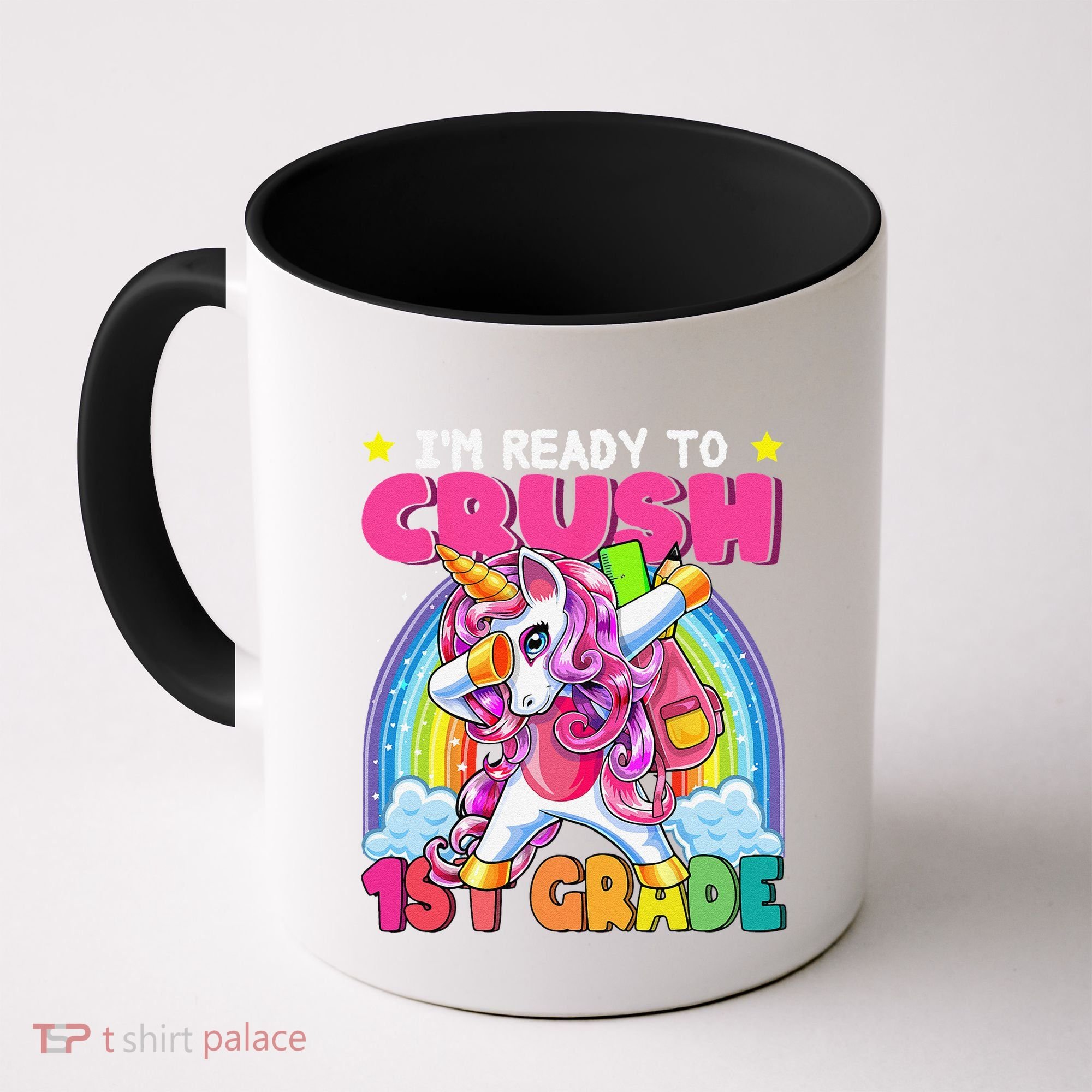 Crush 1st Grade Dabbing Unicorn Back To School Gift Coffee Mug