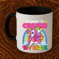 Crush 1st Grade Dabbing Unicorn Back To School Gift Coffee Mug thumb 2