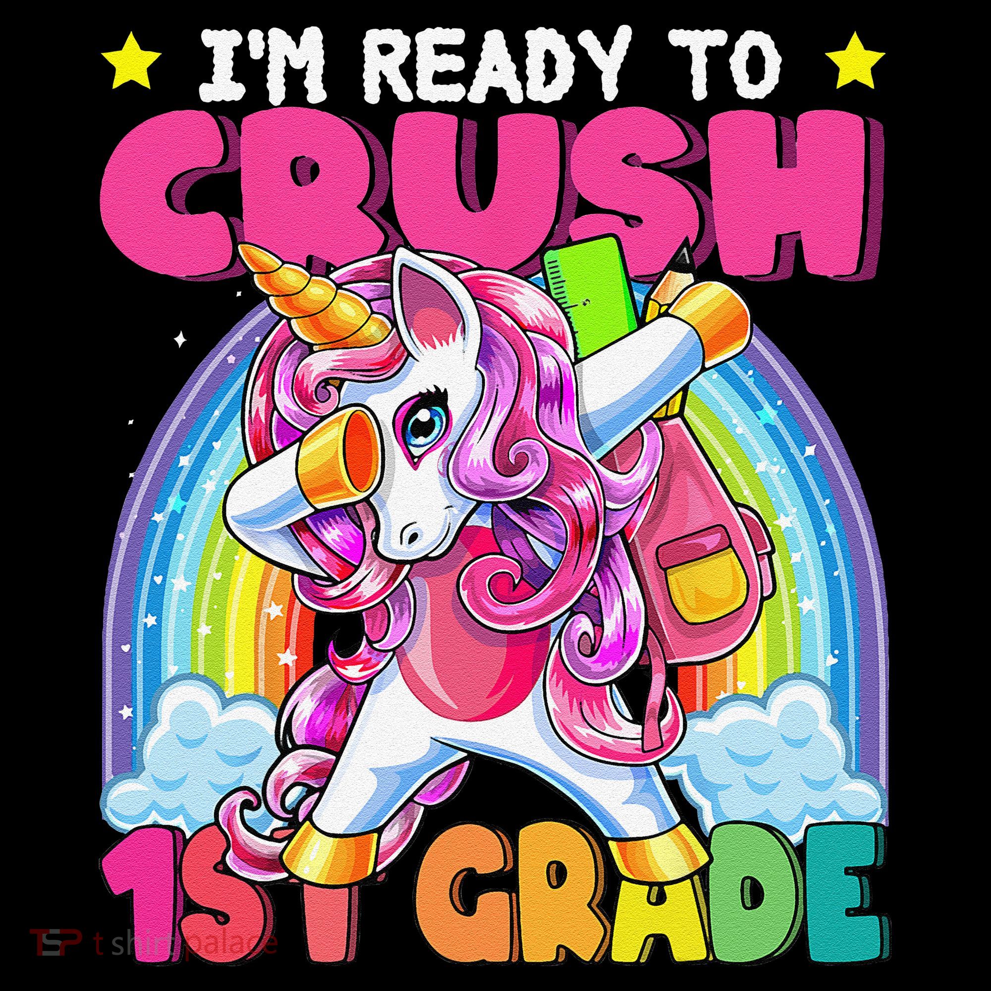 Crush 1st Grade Dabbing Unicorn Back To School Gift Coffee Mug