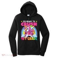 Crush 1st Grade Dabbing Unicorn Back To School Gift Women's Hoodie thumb 0
