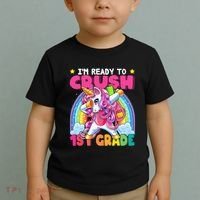 Crush 1st Grade Dabbing Unicorn Back To School Gift Toddler T-Shirt thumb 2
